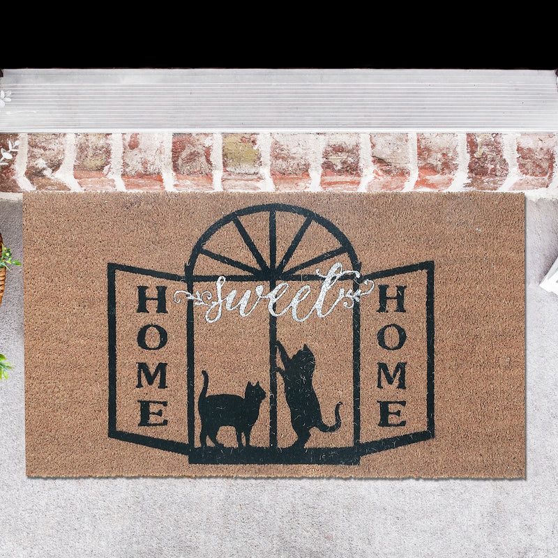 Coir Door Mat Cats Sweet Home 18 X 30