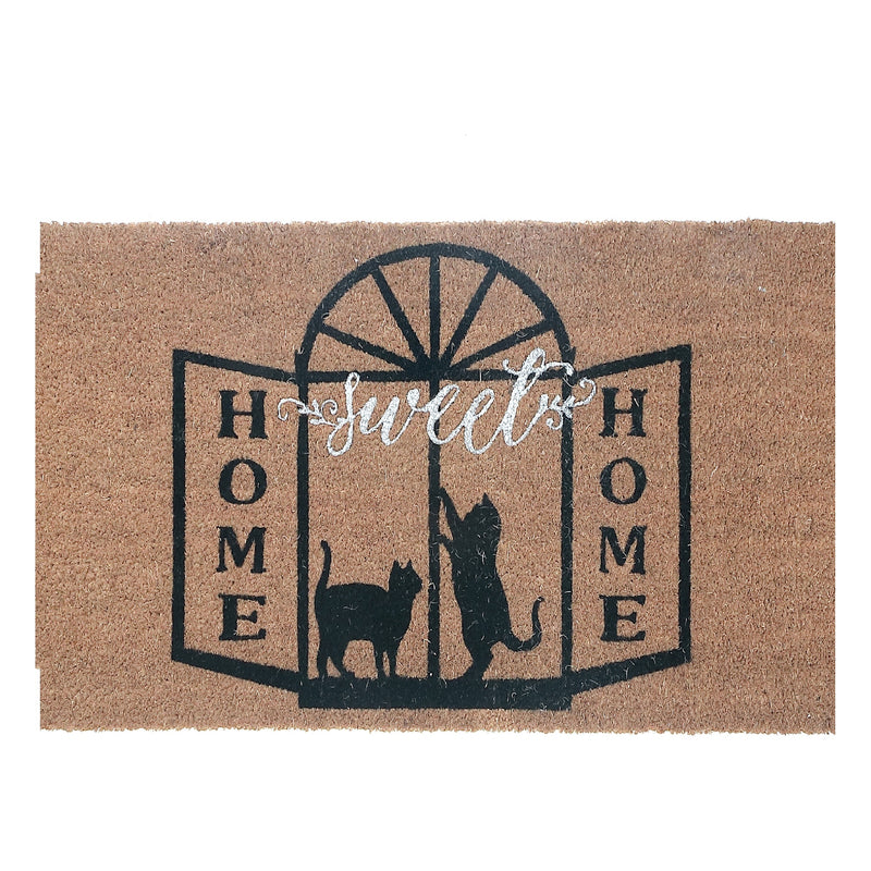 Coir Door Mat Cats Sweet Home 18 X 30