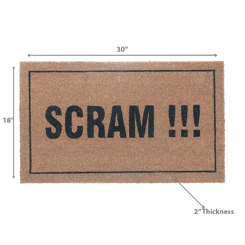 Coir Door Mat Scram 18 X 30