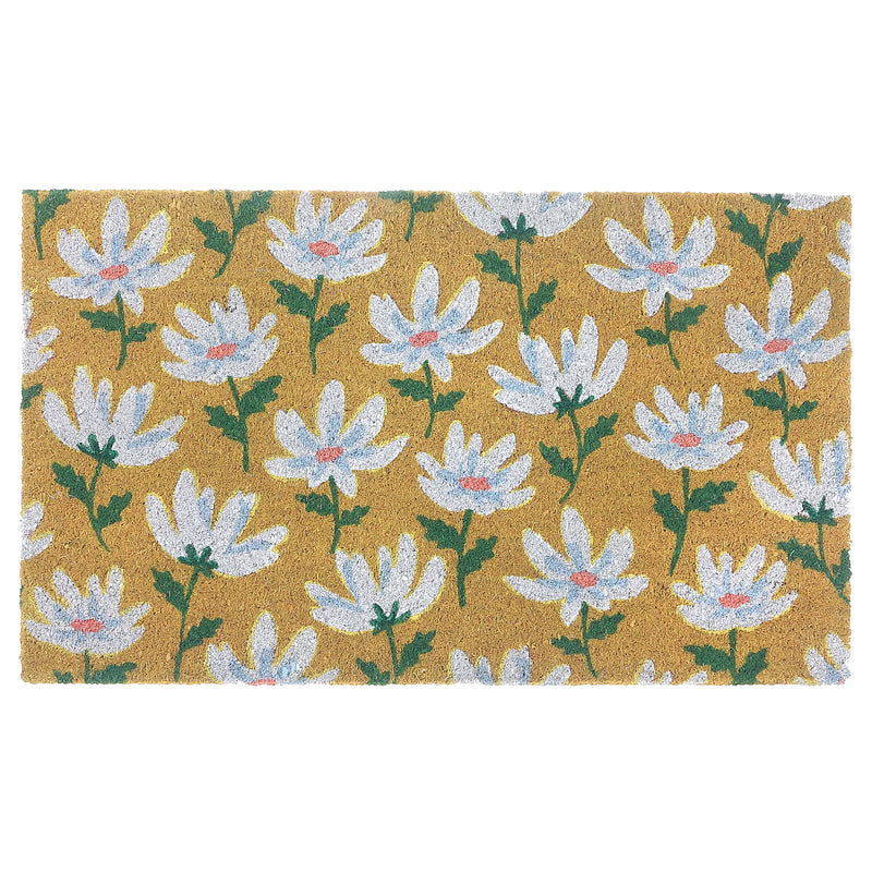 Coir Door Mat Shasta Daisy 18 X 30