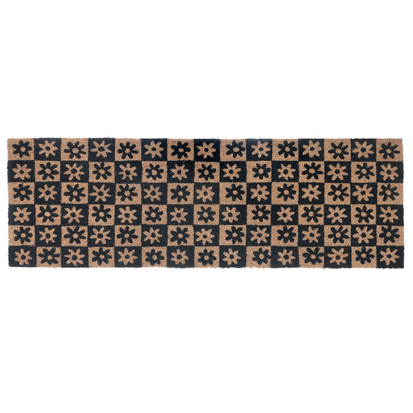 Coir Door Mat Garden Moroccan Pattern 16 X 48