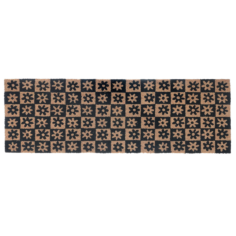 Coir Door Mat Garden Moroccan Pattern 16 X 48