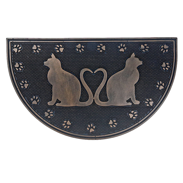 Rubber Mat Halfmoon Lover Cats 18 X 30