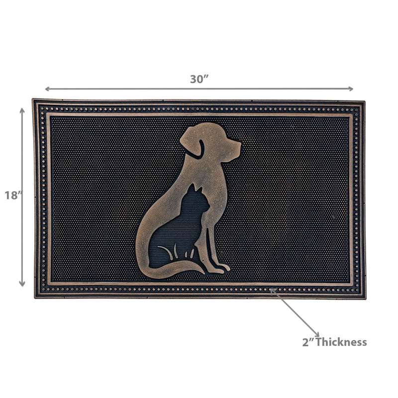 Rubber Mat Dog & Cat 18 X 30