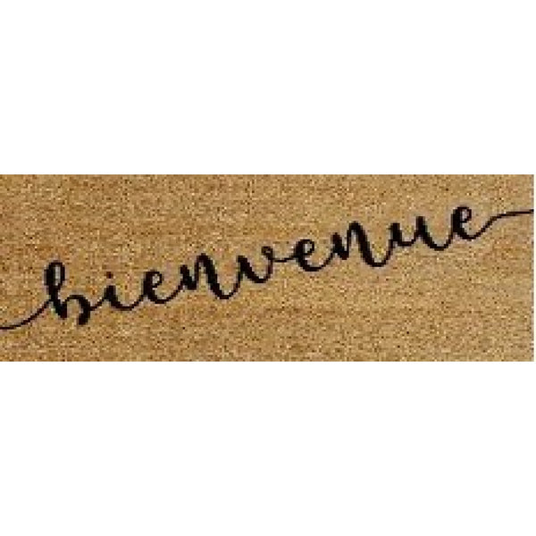 Coir Door Mat Bienvenue 10 X 30