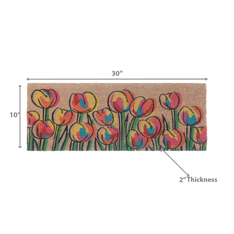 Coir Door Mat Tulip 10 X 30