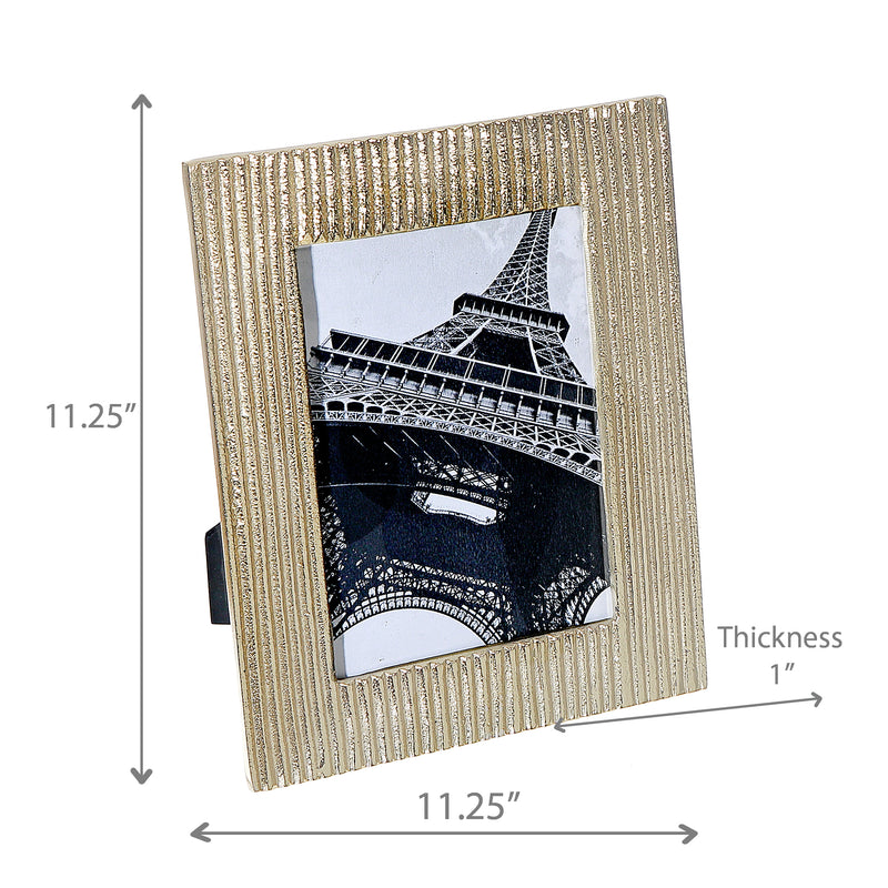 8"X10" Picture Frame Gold Stripe