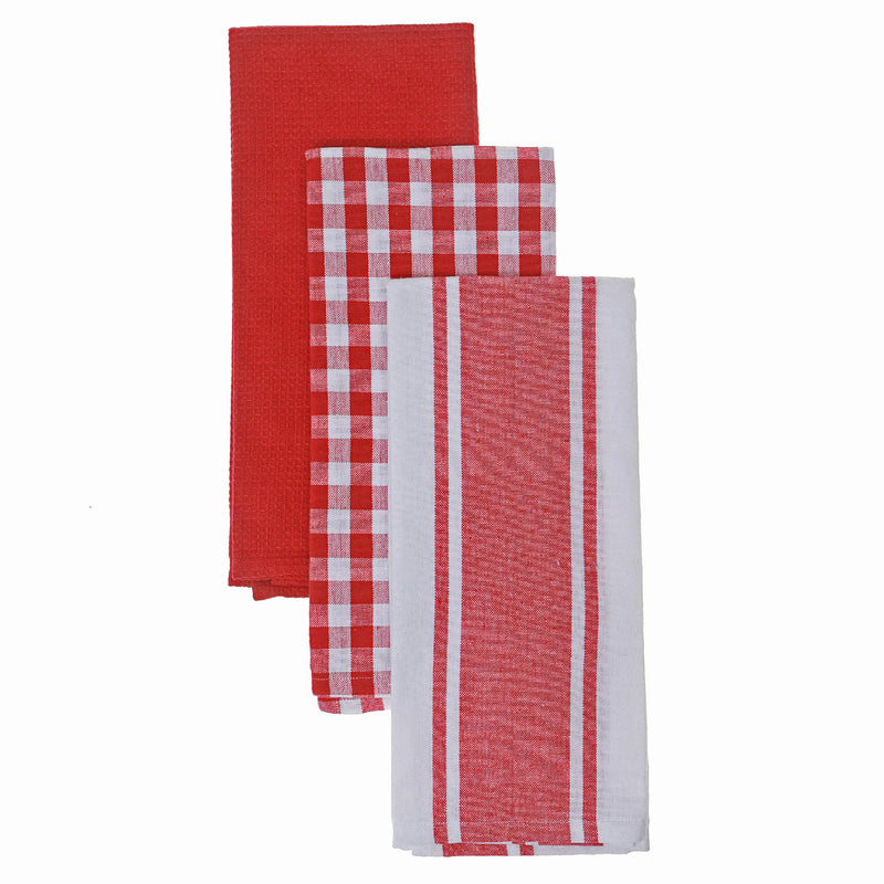 3 Pack Dish Cloth Plaid Set