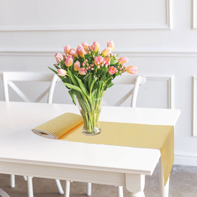 Chambray Ribbed Table Runner