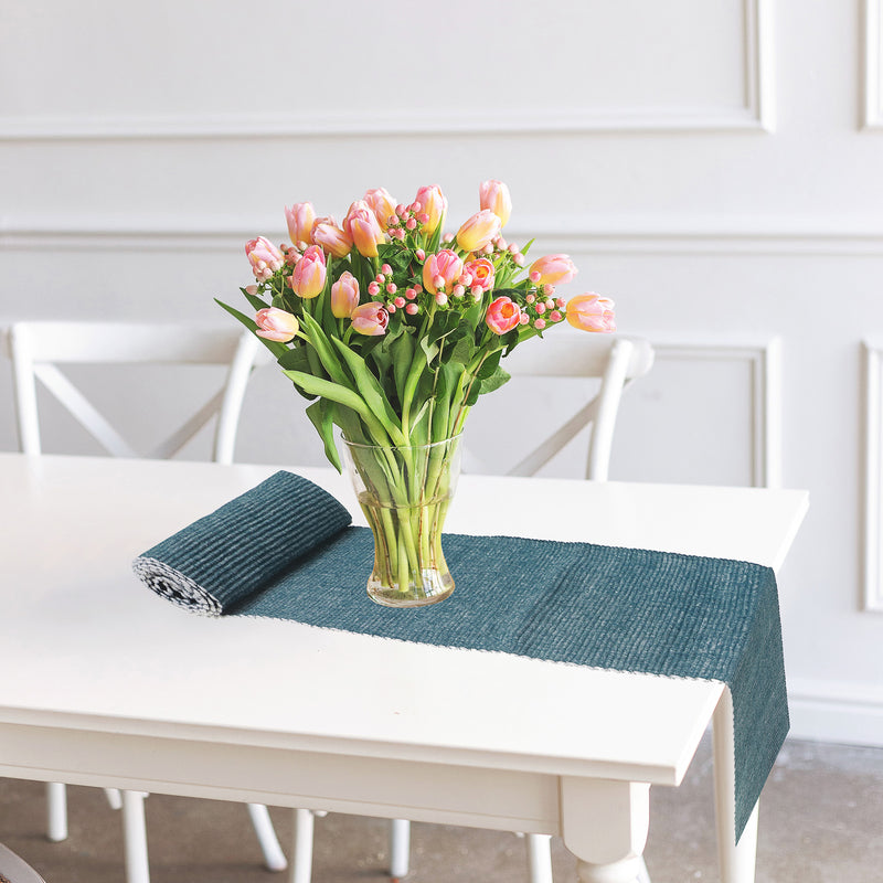 Chambray Ribbed Table Runner