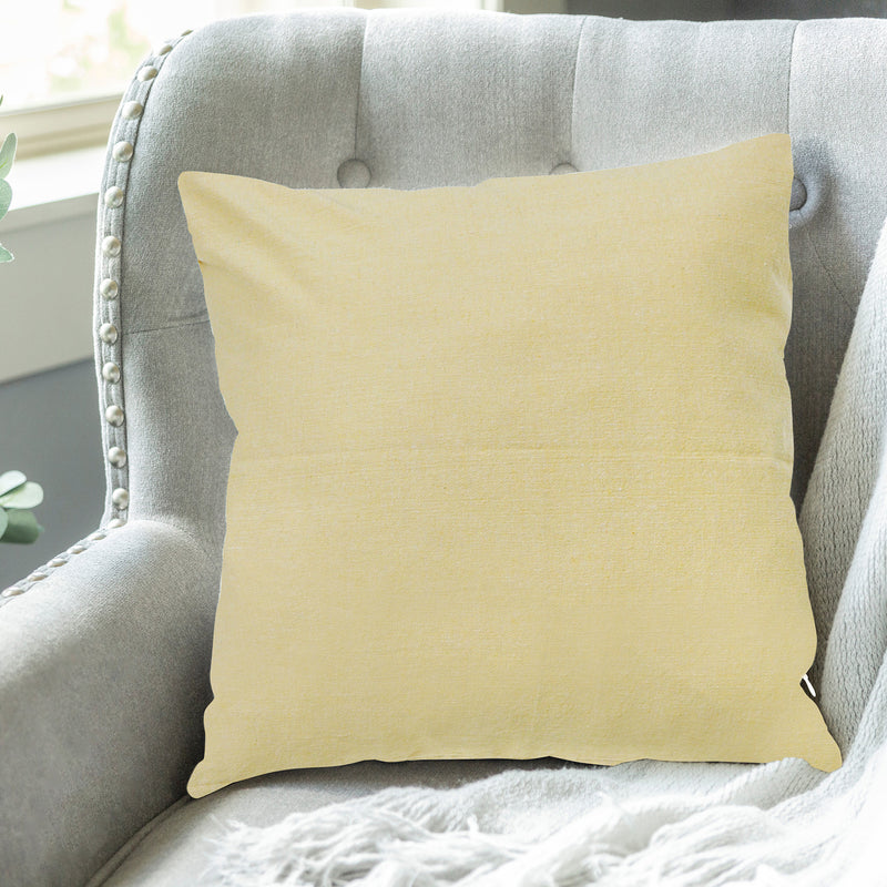 Chambray Cushion With Zipper - Set of 2