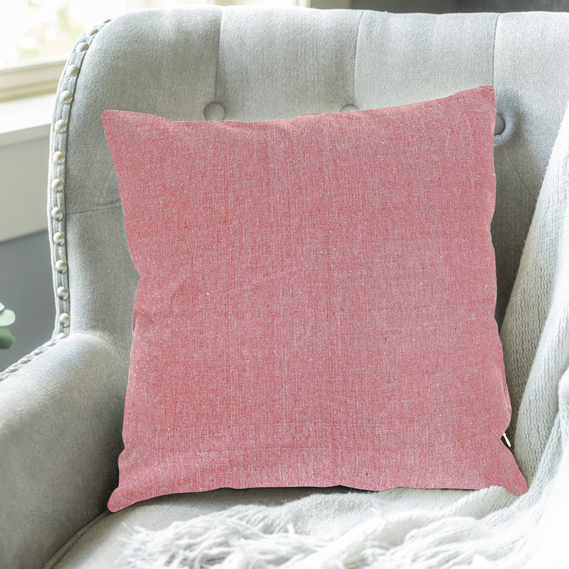 Chambray Cushion With Zipper - Set of 2