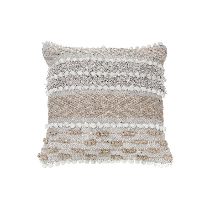 Cotton Jute Arrow Cushion 18 X 18 - Set of 2