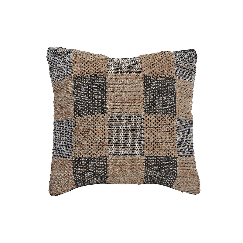 Handwoven Cotton Jute Cushion Check