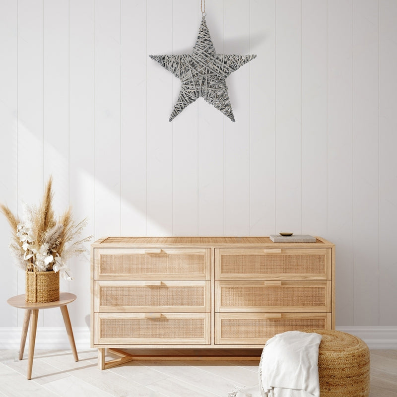 Grey Willow Star Wall Hanger Small