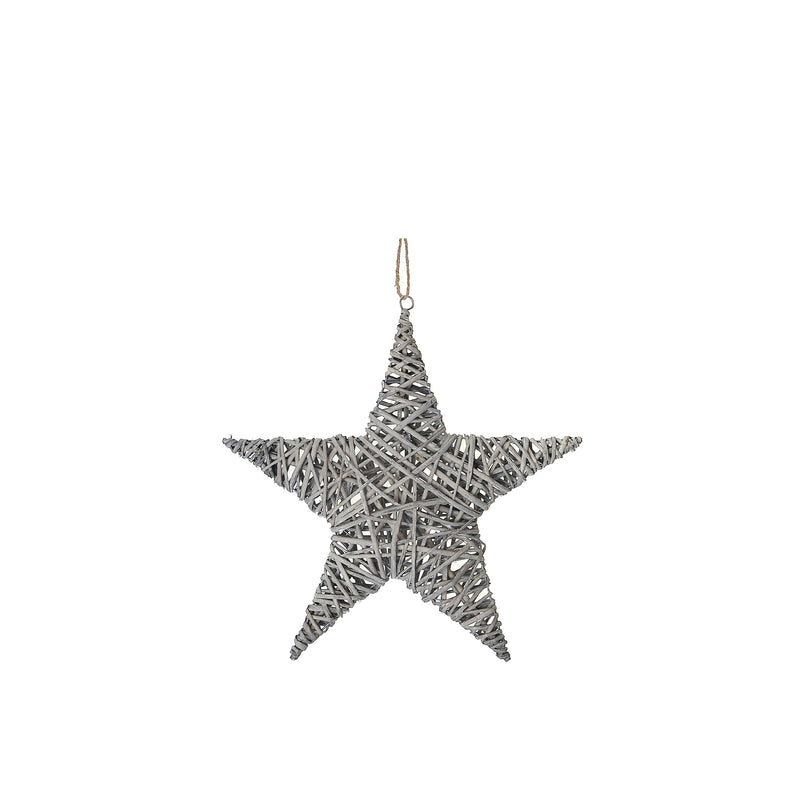 Grey Willow Star Wall Hanger Small