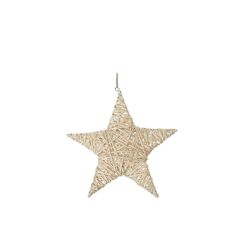 Natural Willow Star Wall Hanger Small