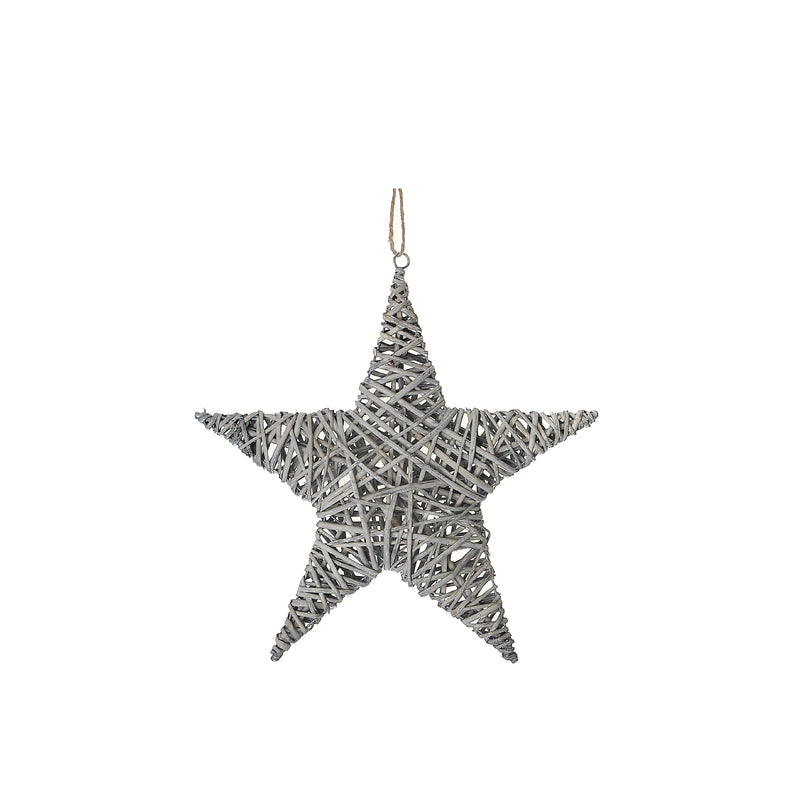 Grey Willow Star Wall Hanger Medium