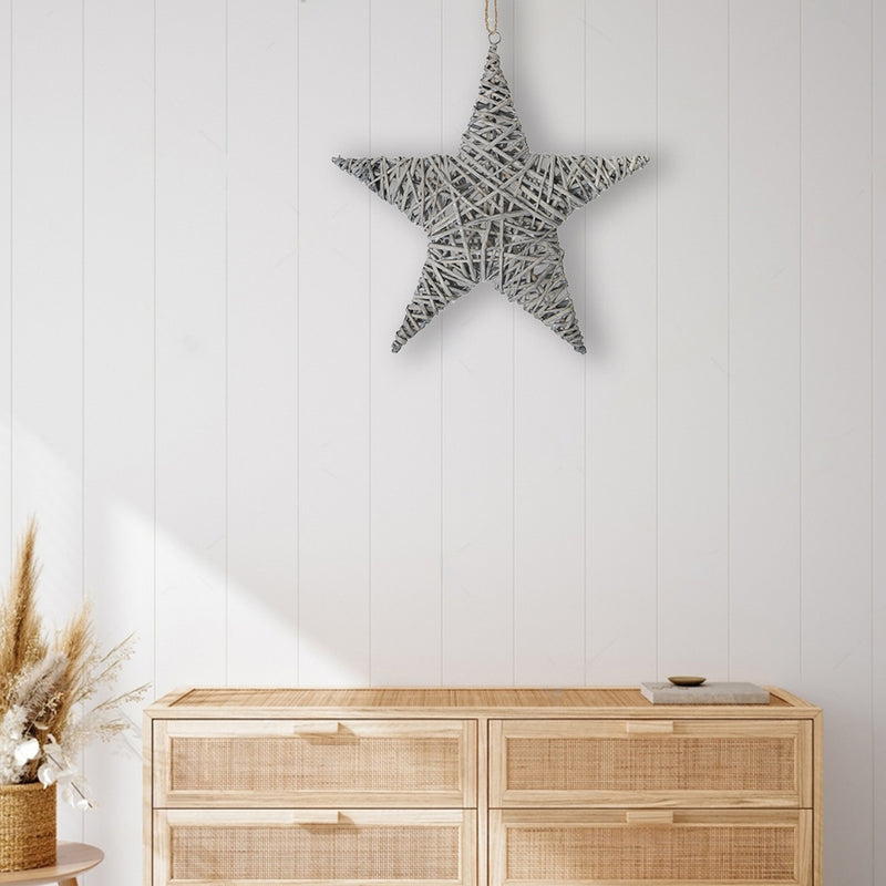 Grey Willow Star Wall Hanger Large