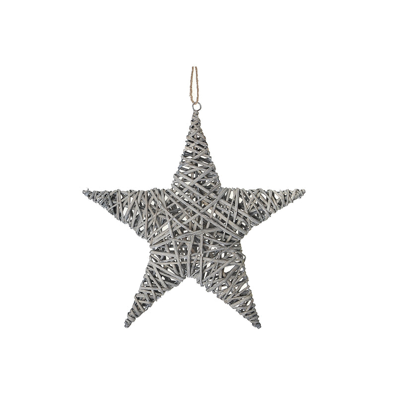 Grey Willow Star Wall Hanger Large