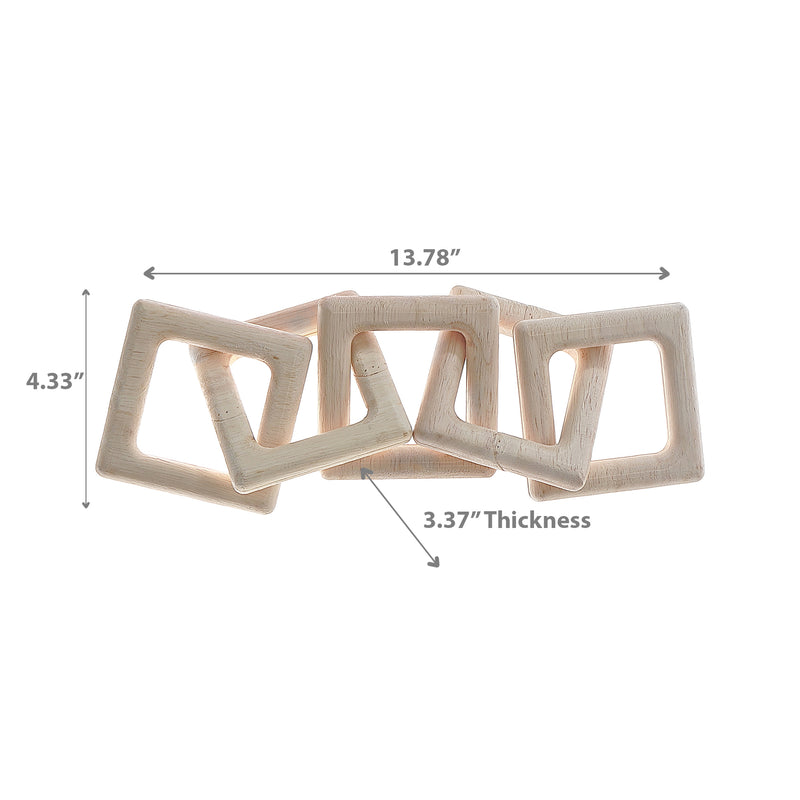 Wooden Table Top Square Chain