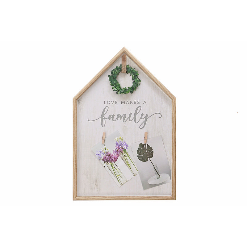 MDF Collage Clip Frame With Faux Plants 4X6