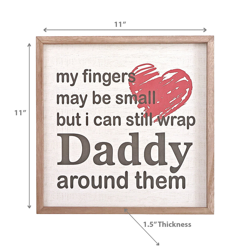 Framed Wooden Sign For Dad