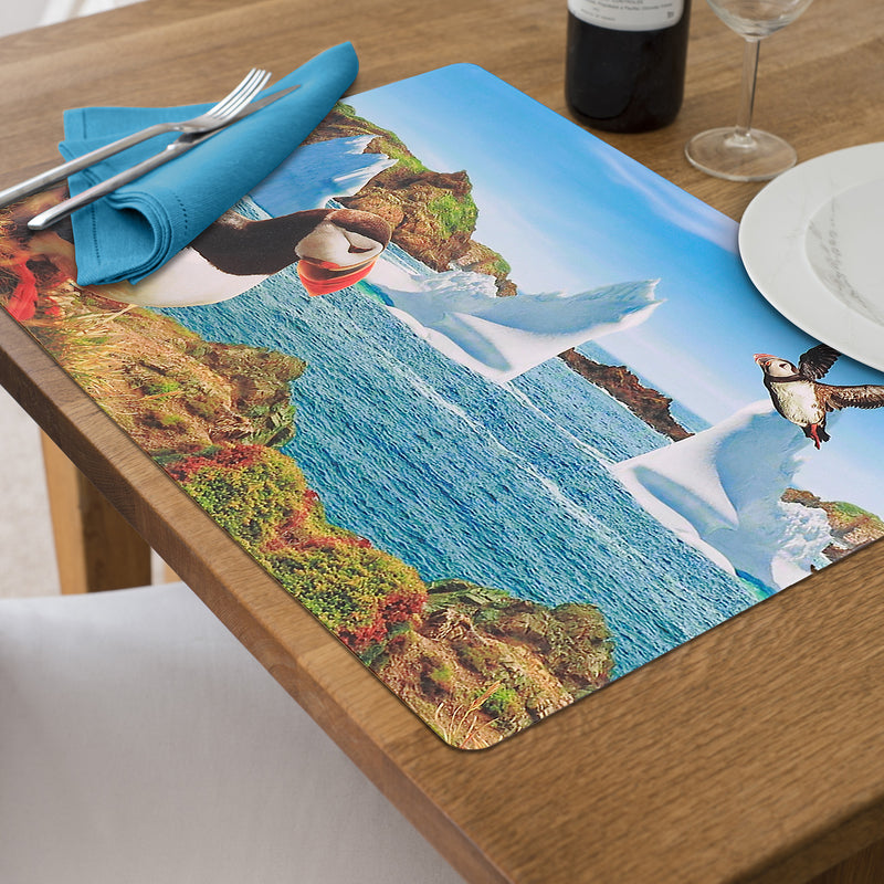 Plastic Placemat Puffin 10.75 X 16.75 - Set of 12