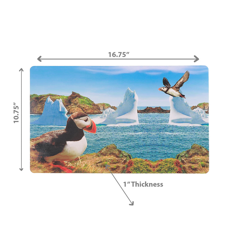 Plastic Placemat Puffin 10.75 X 16.75 - Set of 12