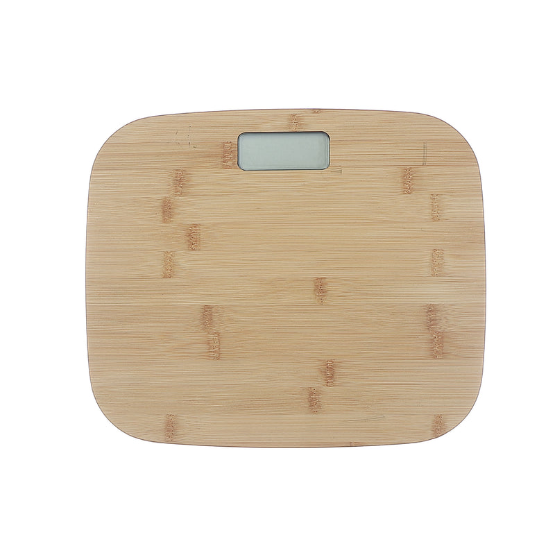 Bathroom Body Scale With Bamboo Top