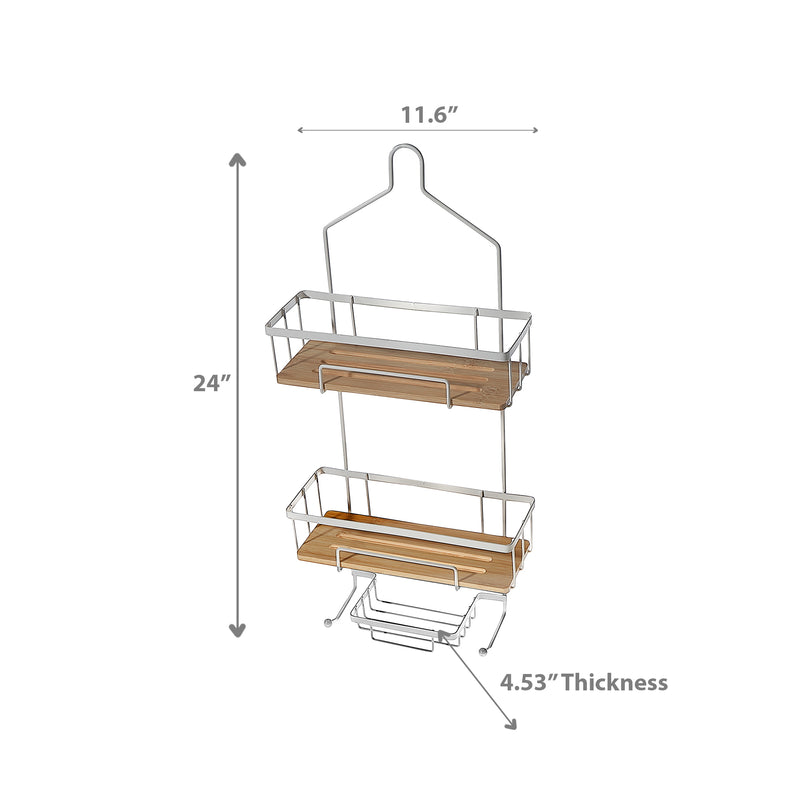 2-Tier Shower Caddy Black