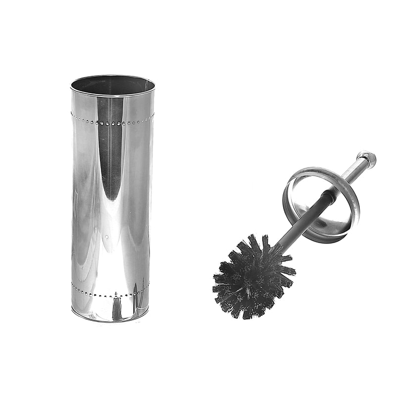 Metal Toilet Brush Holder Silver