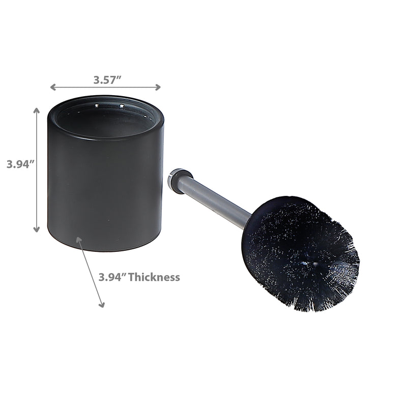 Stainless Steel Toilet Brush Holder Black