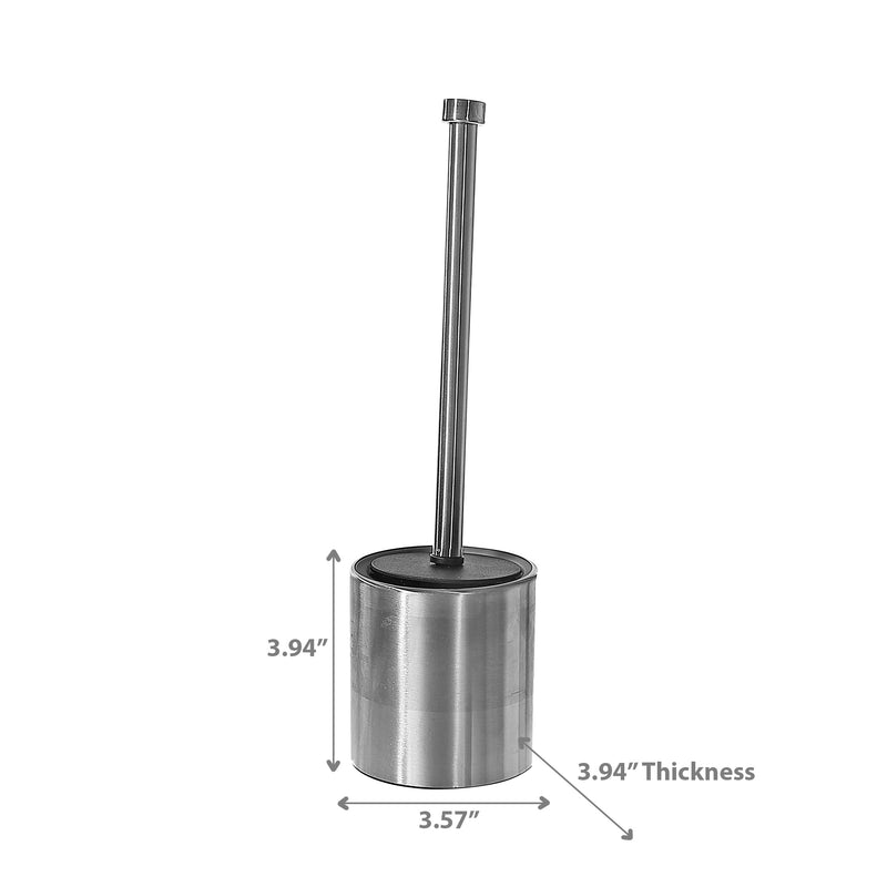 Stainless Steel Toilet Brush Holder Silver