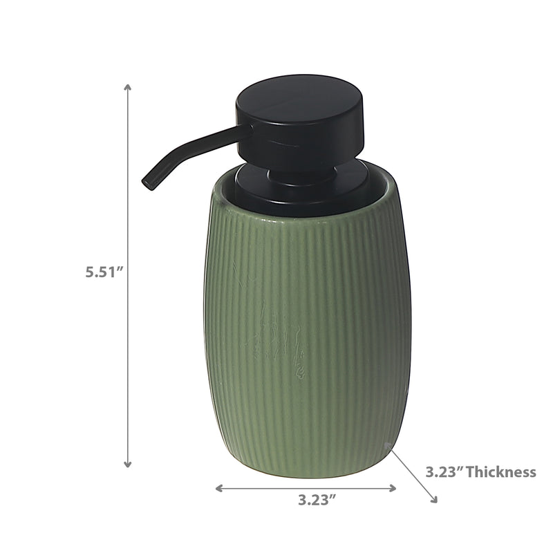 Soap Dispenser With Plastic Pump Green