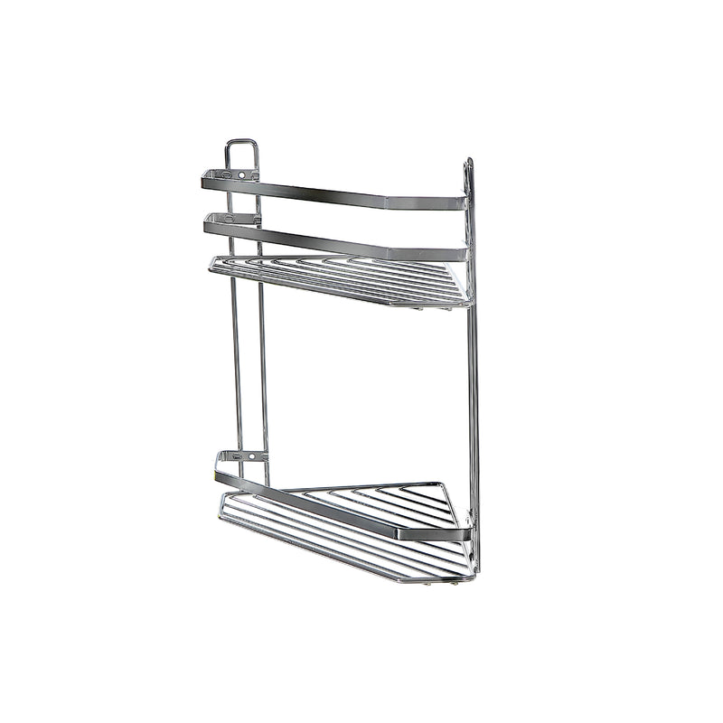 Chrome Corner Two Shelf Caddy