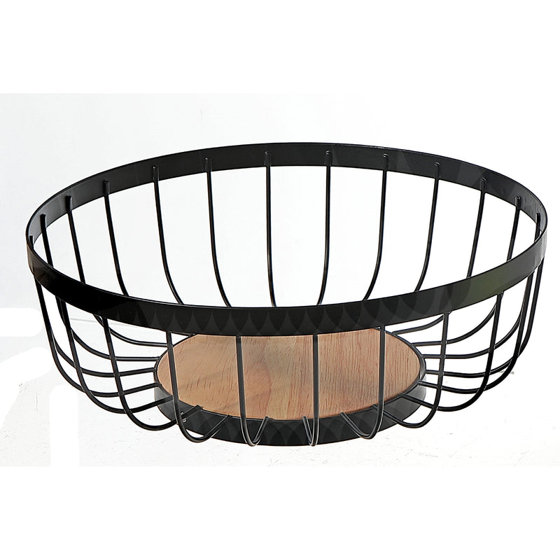 Fruit Basket With Rubber Wood Bottom