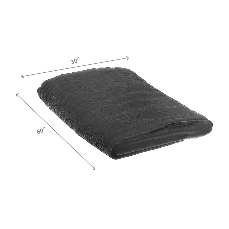 Charleston Bath Sheet 30" X 60" Black