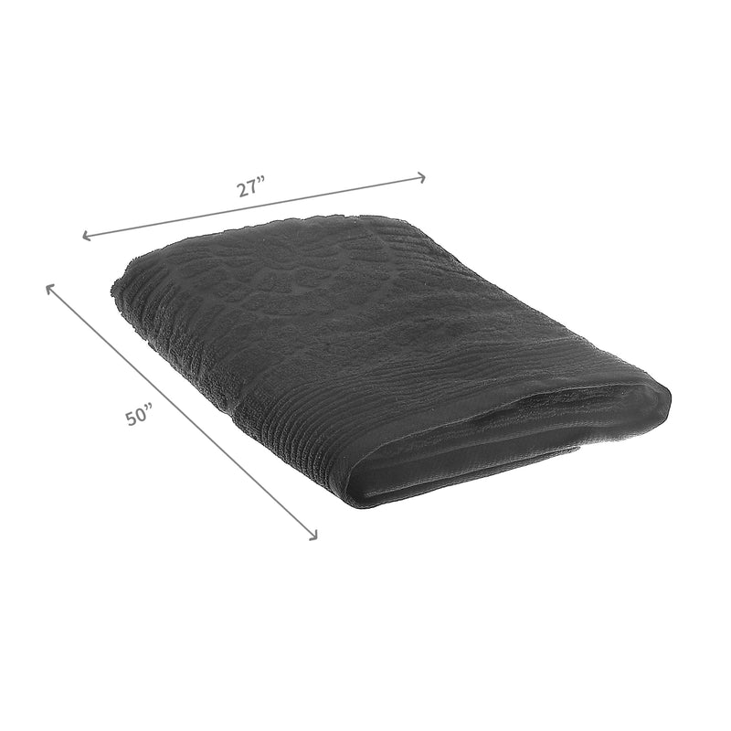 Charleston Bath Towel 27" X 50" Black