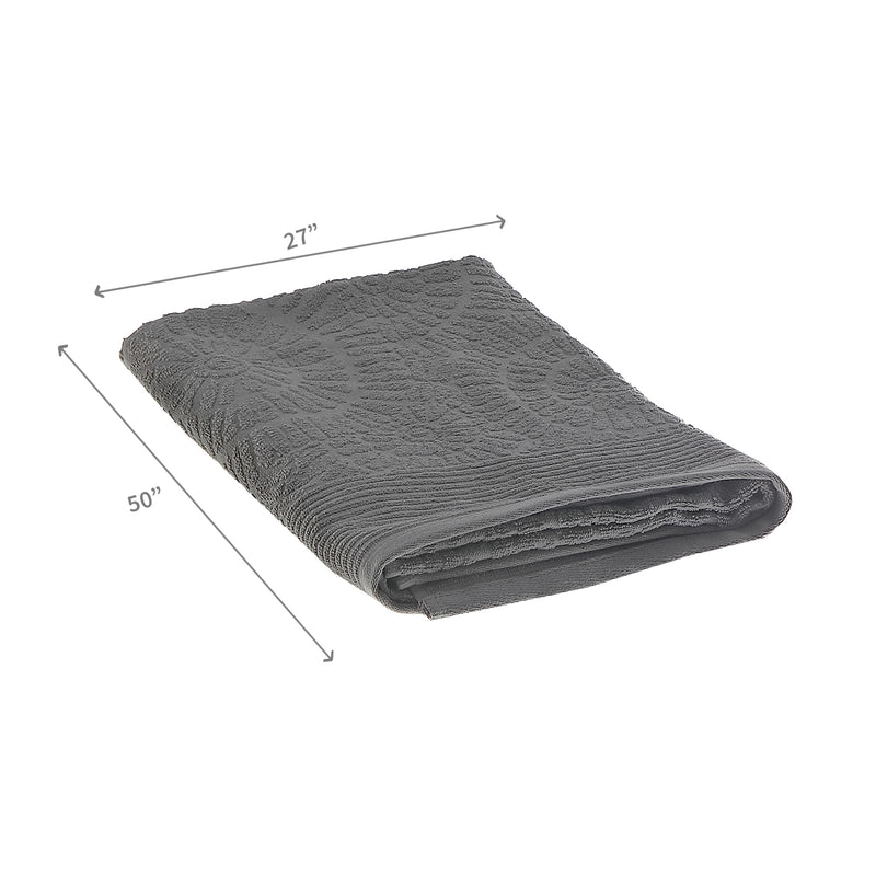 Charleston Bath Towel 27" X 50" Light Grey