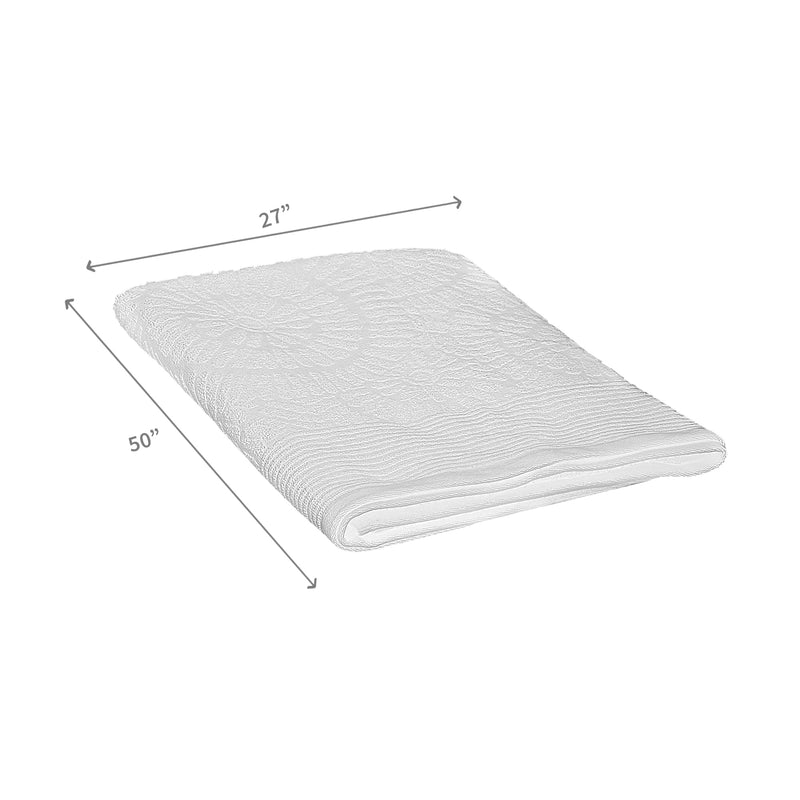 Charleston Bath Towel 27" X 50" White