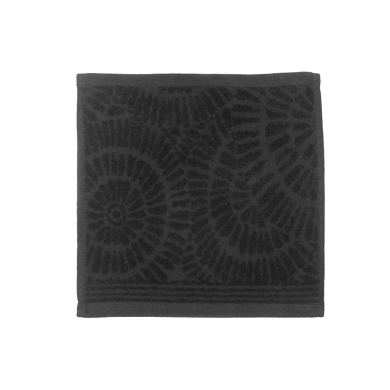 Charleston Wash Cloth 12" X 12" Black - Set of 6