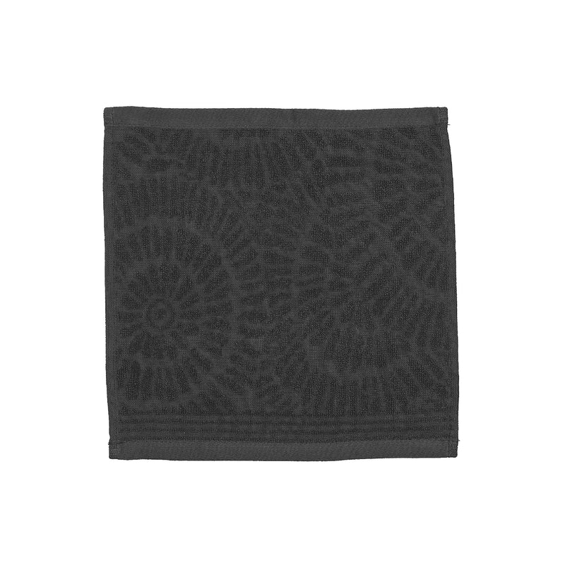 Charleston Wash Cloth 12" X 12" Dark Grey - Set of 6