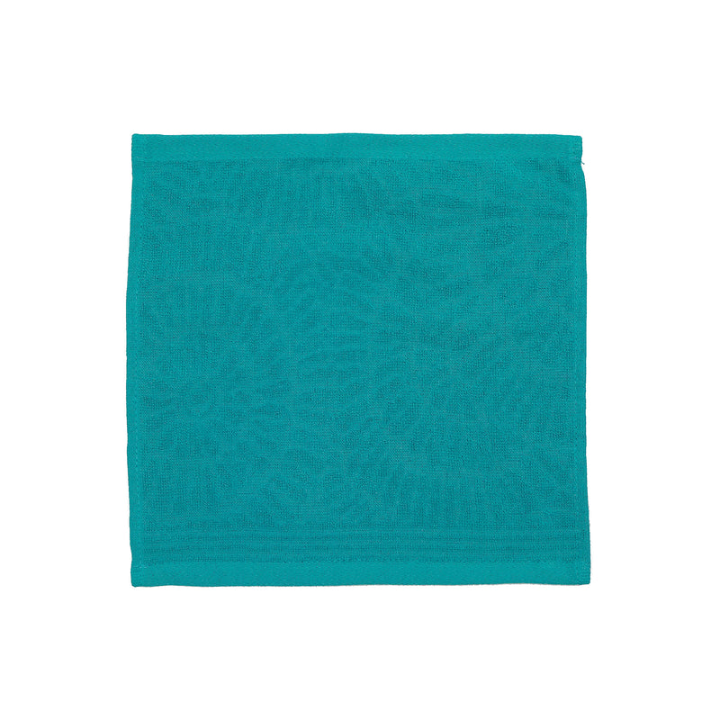 Charleston Wash Cloth 12" X 12" Teal - Set of 6