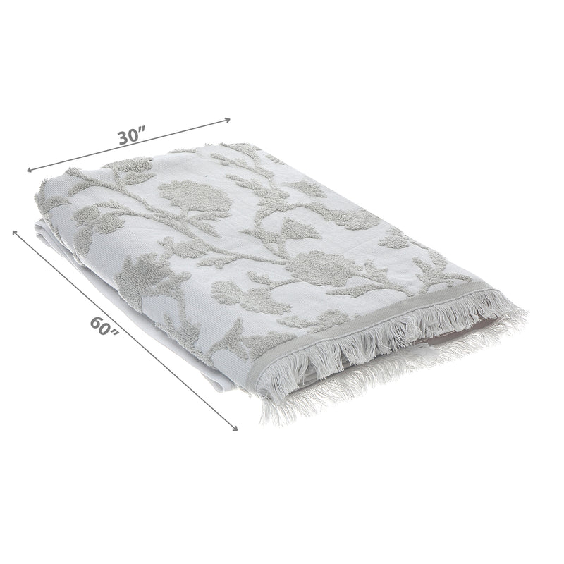 Cameron Bath Sheet 30" X 60" Light Grey