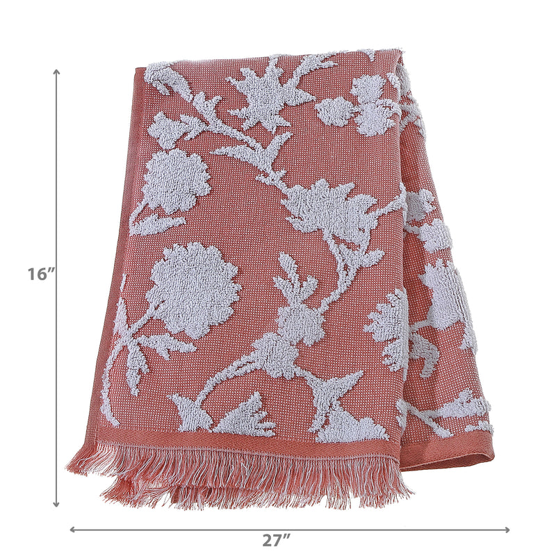 Cameron Hand Towel 16" X 27" Blush - Set of 2