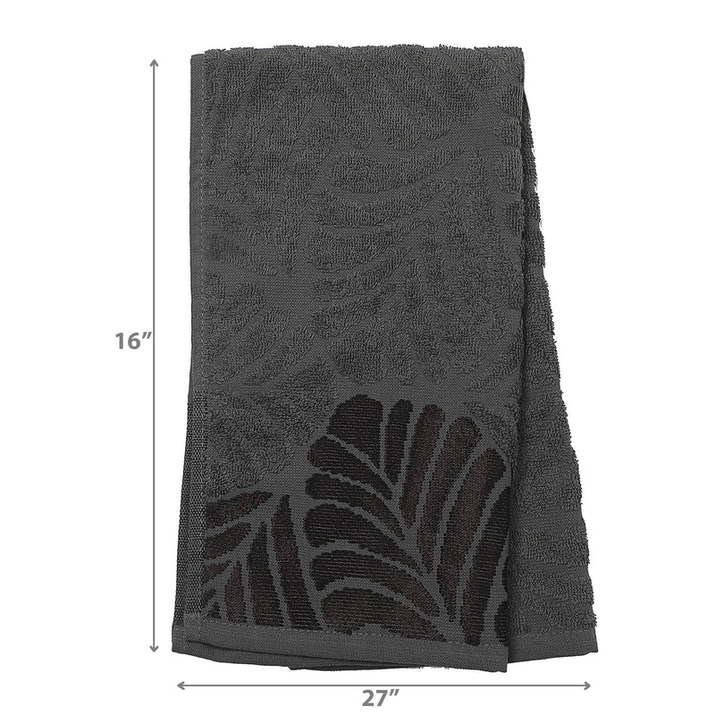 Baltic Hand Towel 16" X 27" Dark Grey - Set of 2