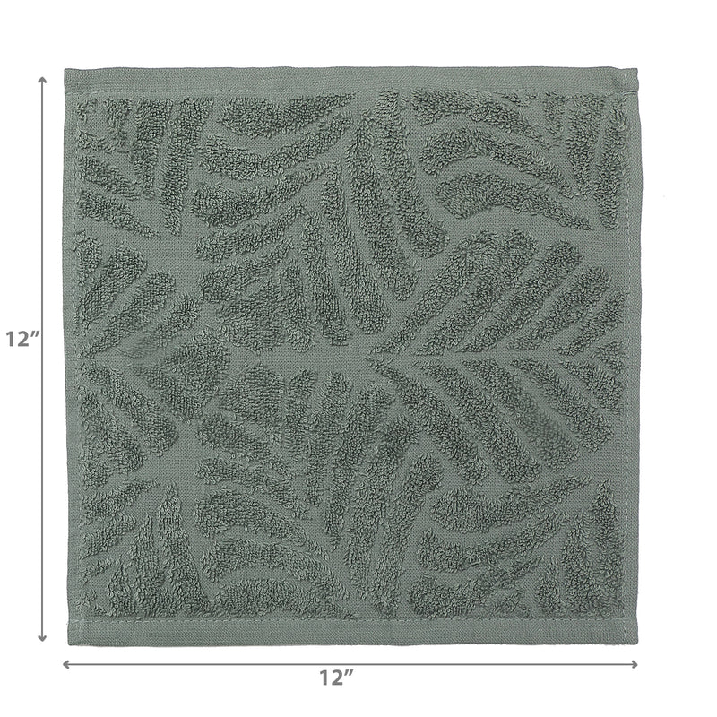 Baltic Wash Cloth 12" X 12" Sage - Set of 6