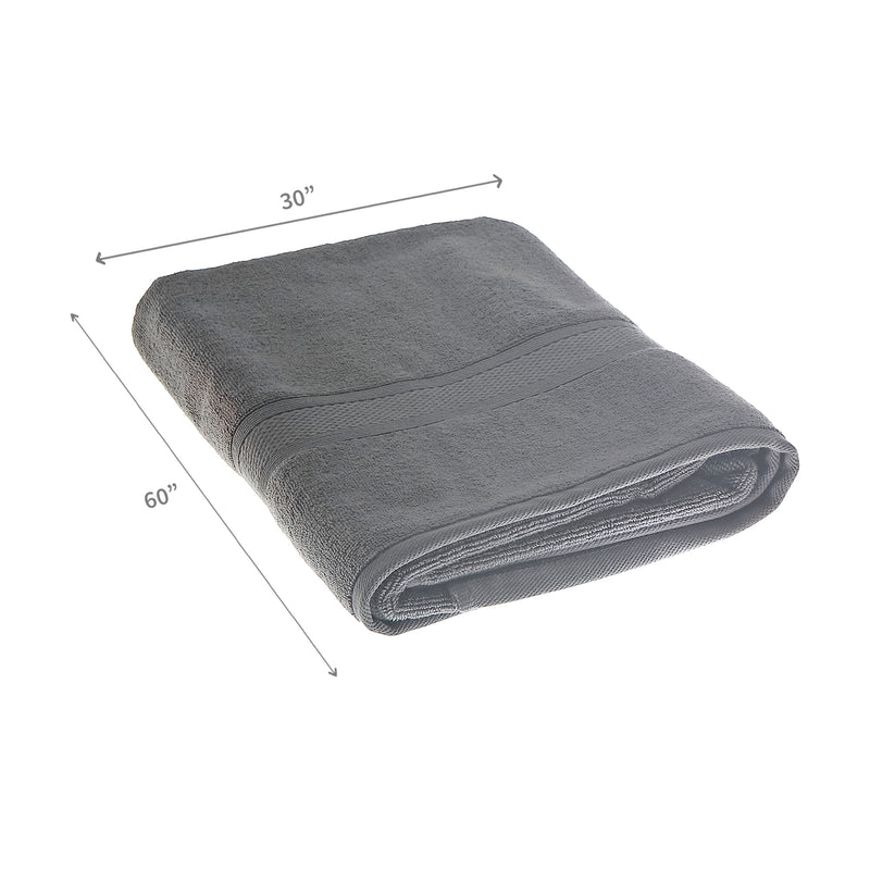 Nova Bath Sheet 30" X 60" Dark Grey