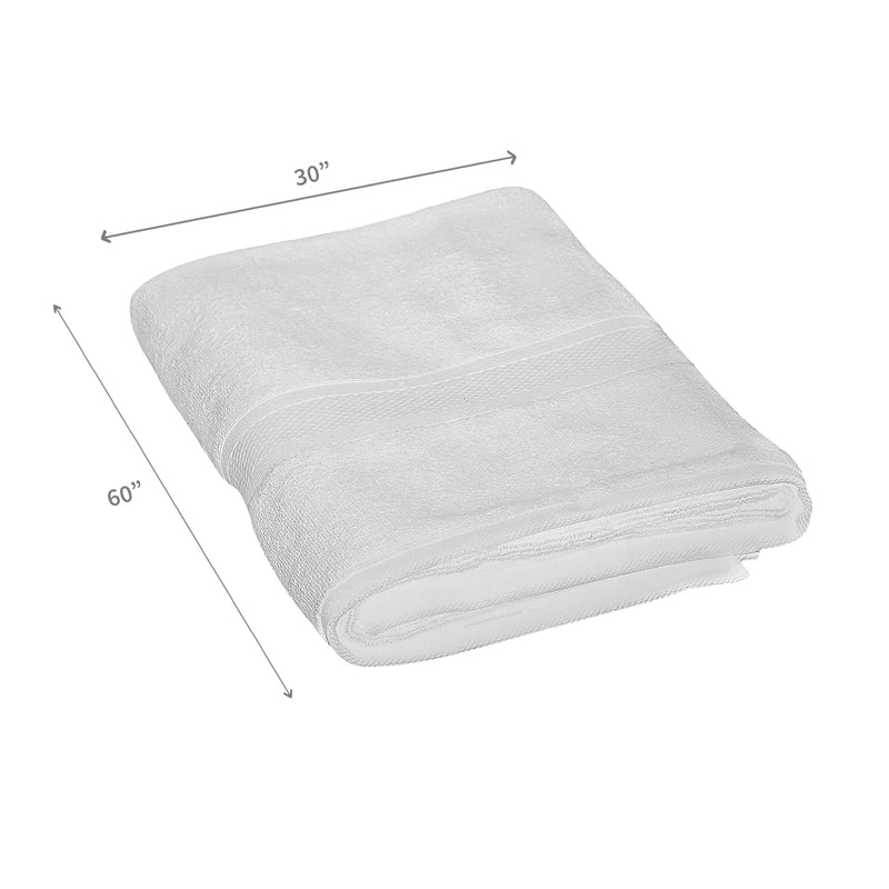 Nova Bath Sheet 30" X 60" White